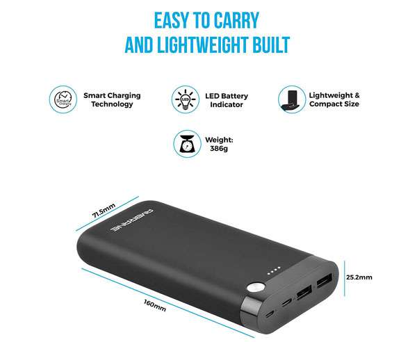 Best Power Bank in India - Ambrane PP-20 Power Bank